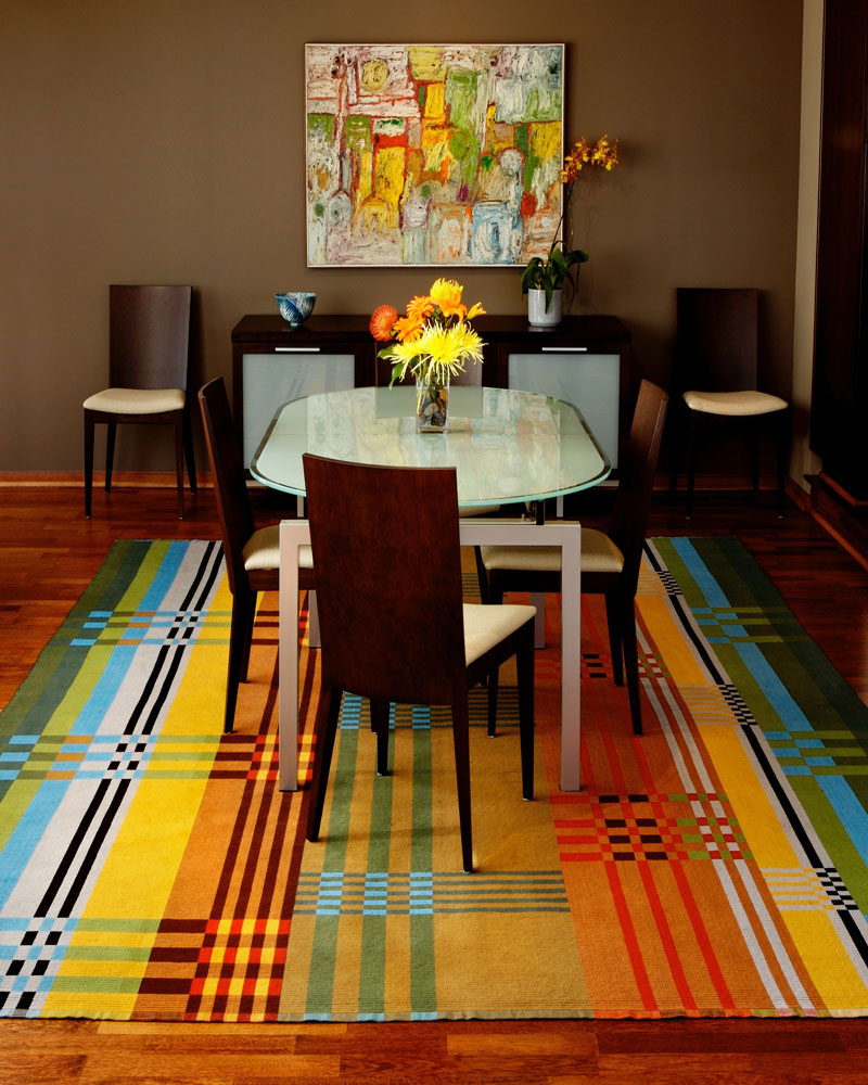 handwoven rug, modern rug, cotton rug