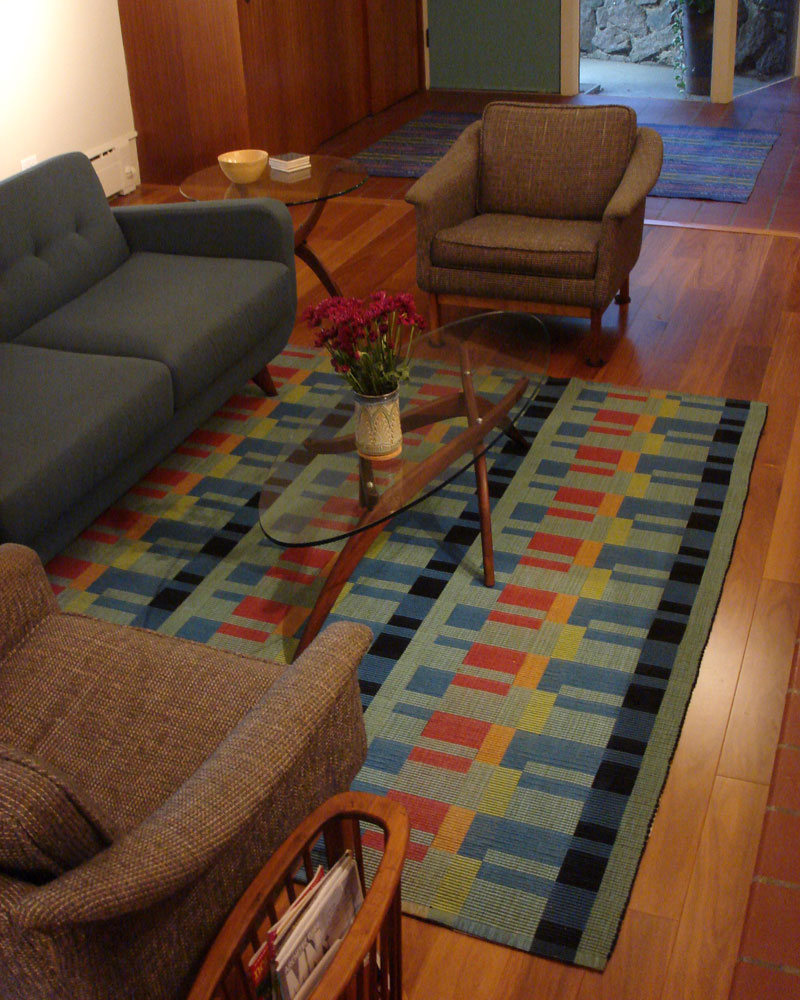 handwoven rug, modern rug, rep weave,