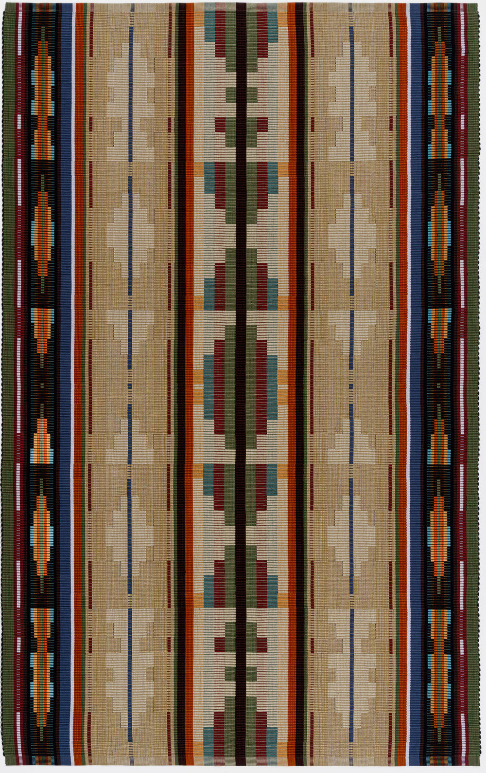 cotton rug, southwest design