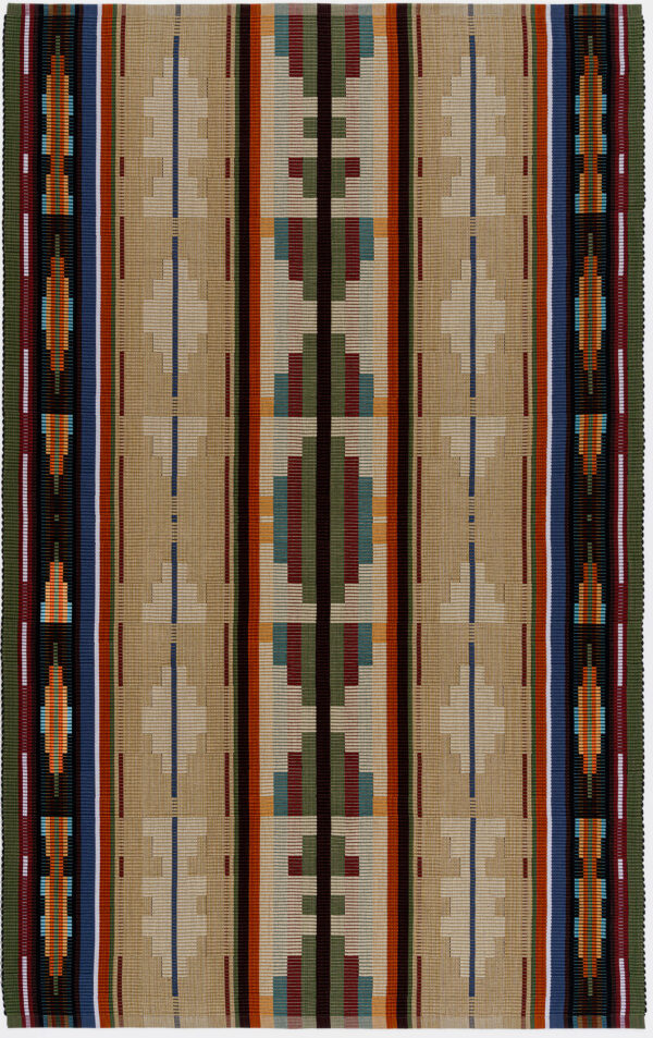 cotton rug, southwest design