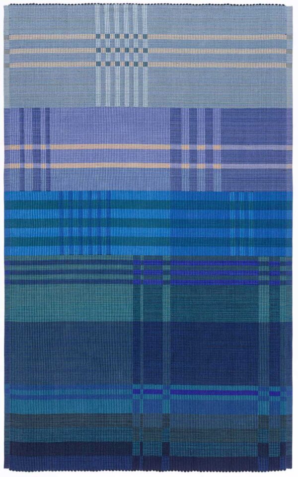 handwoven rug, cotton poly