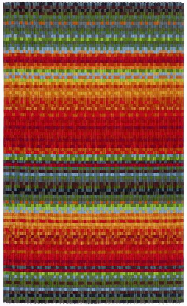 handwoven cotton rug
